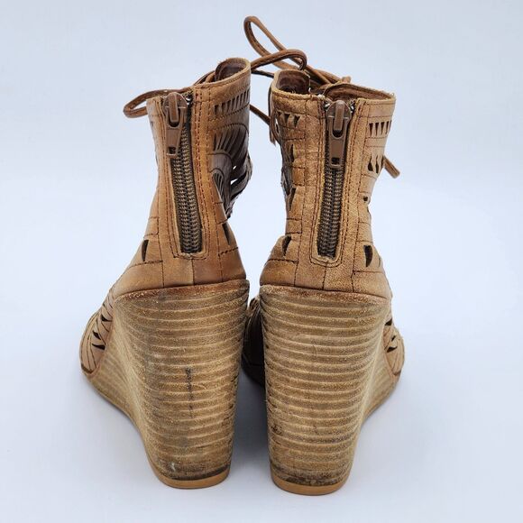 Jeffrey Campbell Rodillo-Hi Wedge Sandals Size 7.5 - Picture 6 of 9